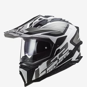 Hjälm LS2 Mx701 Explorer Alter Matt Svart/Vit
