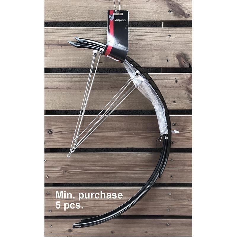 Connect Skärmset Mudguard Heltäckande Mattblack 45