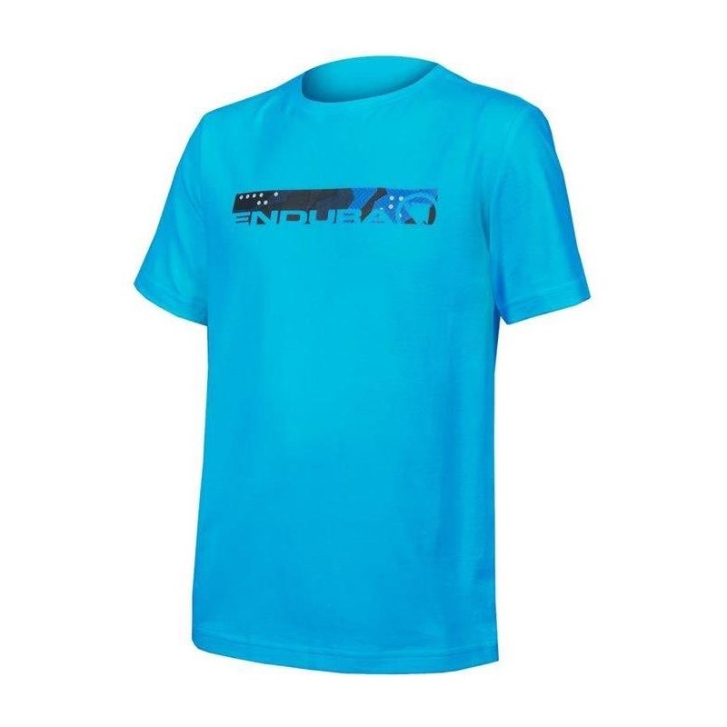 Endura Cykeltröja Kids One Clan OrganicTee Electricblue