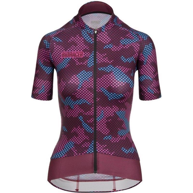 Bioracer Epic SS Jersey Women Camo Bordeaux