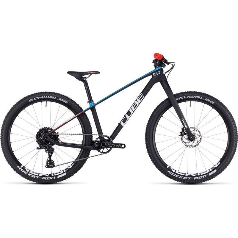 Cube Barncykel Elite 240 C:62 Pro 24 Tum Carbon/Blå/Röd