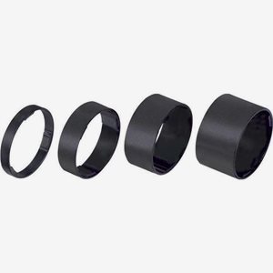 BBB Spacer Lightspace 1 1/8" Svartstansringar
