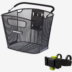 Basil Cykelkorg Front Bold Kf Svartr Holder Black
