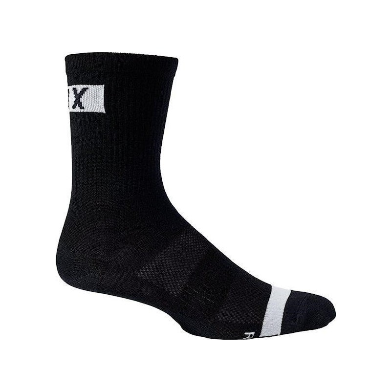 Fox 6" Flexair Merino Sock [Blk] L/Xl Svart