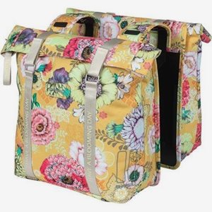Basil Pakethållarväska Dubbel Bloom Waterproof 28-35L Yellow Gul