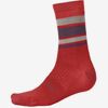 Endura Cykelstrumpor Baabaa Merino Stripe Pomegranate