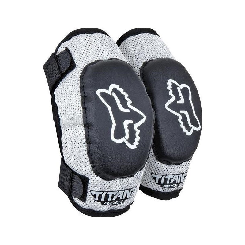 Fox PW Titan Elbow Guards Kids Black/Silver Svart/Silver