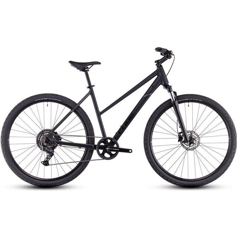 Cube Hybridcykel Nature One Mid Black/Black Svart