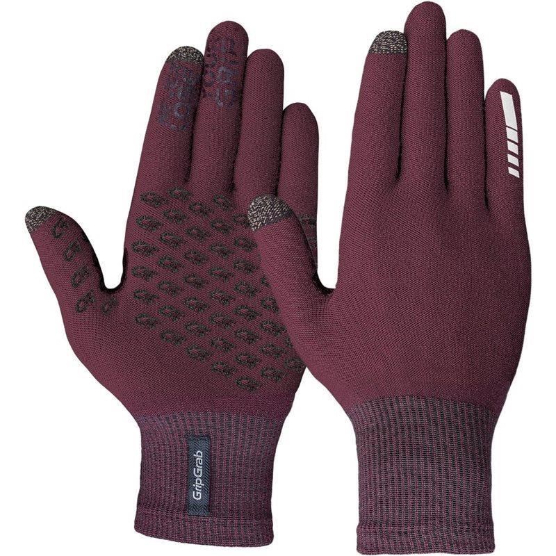 Gripgrab Cykelhandskar Primavera MerinoIi Dark Red