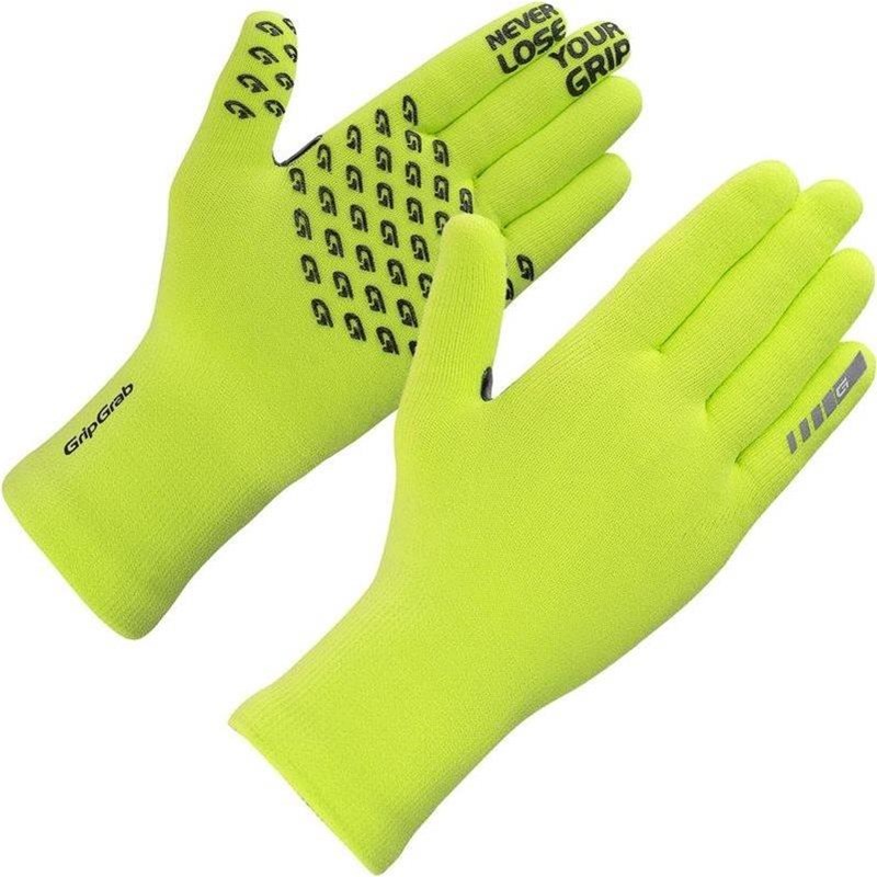 Gripgrab Cykelhandskar Gripgrab Waterproof Knitted Thermal Yellow Hi-V