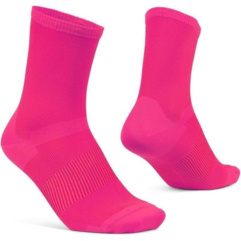 Gripgrab Cykelstrumpor Lightweight Airflow Pink Hi-Vis