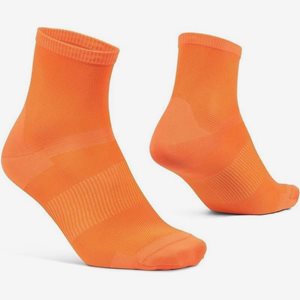 Gripgrab Cykelstrumpor Lightweight Airflow Short Orange Hi-Vis