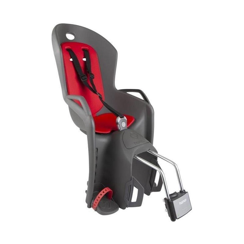 Hamax Cykelsits Amiga Med Ramfäste DarkGrey/Red