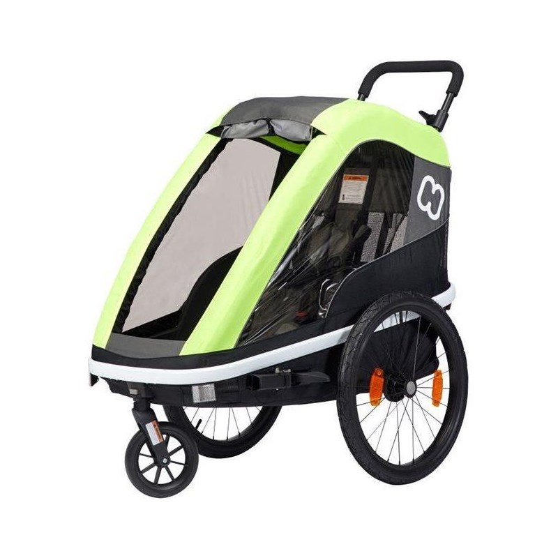 Hamax Cykelvagn Avenida One 1 Barn Med Dämpning Olive Green