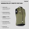 Gripgrab Cykelväst W's PACR Windproof Lightweight Vest Olive Green