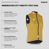 Gripgrab Cykelväst W's PACR Windproof Lightweight Vest Mustard Yellow