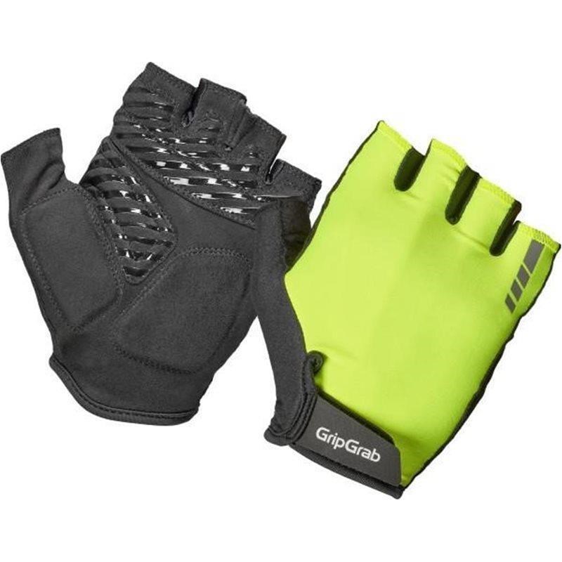 GripGrab ProRide RCMax Vadderade Kortfingerhandskar Yellow Hi-Vis