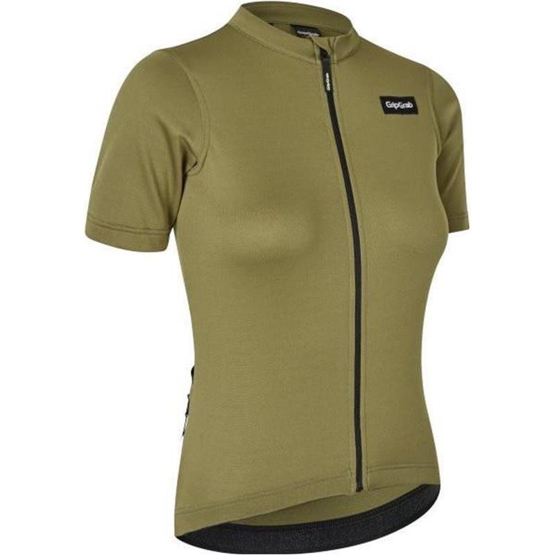 GripGrab CykeltröjaW's EXPLR Merinotech Short Sleeve Jersey Olive Gre