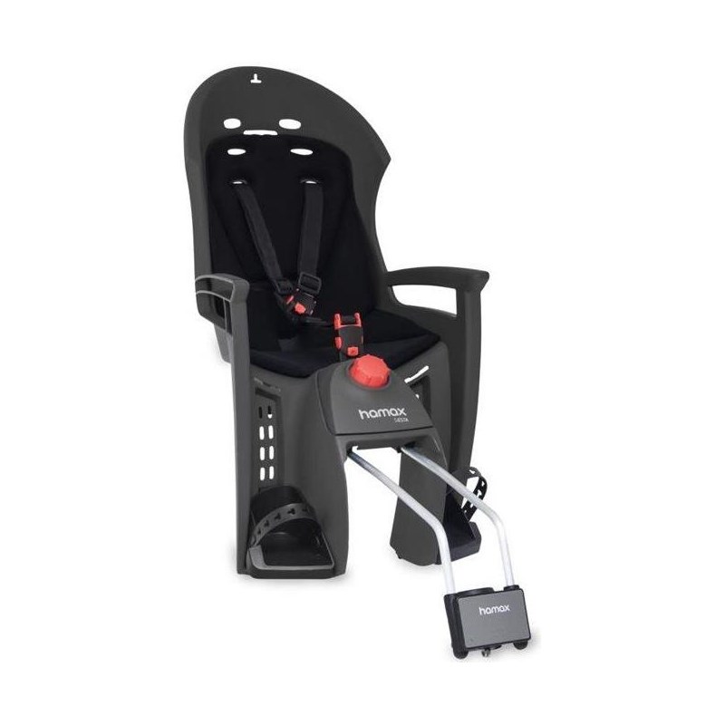 Hamax Cykelsits Siesta Med Ramfäste Grey/Black Padding