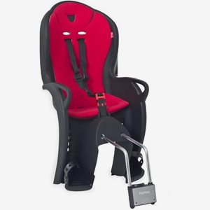 Hamax Cykelsits Kiss Med Ramfäste Black/Red Padding