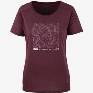 IXS Flow Contour SSTech Tee Women Raisin