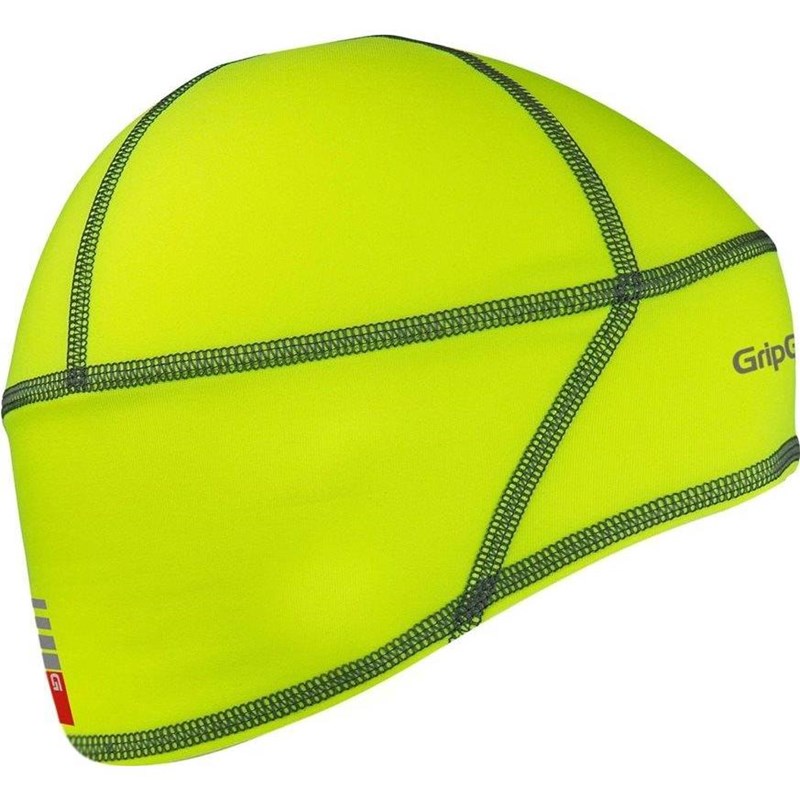 GripGrab Hjä'lmmössa Thermo Hi-Vis Spring-Autumn Skull Cap Fluo Yellow