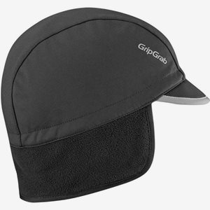 GripGrab Belgian Style Thermal Windproof Winter Cycling Cap Svart