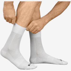 Gripgrab Cykelstrumpor Lightweight Sl Hi-Vis White Vit