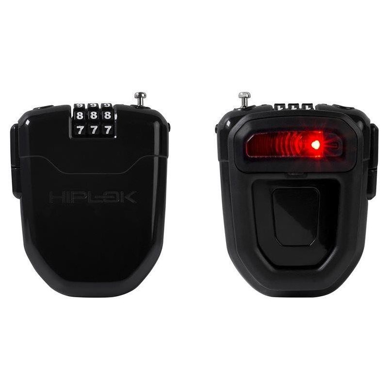Hiplok Lås & Lampa Flx Svart