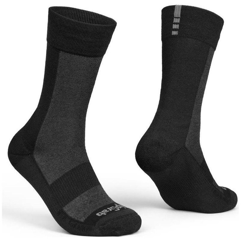 Gripgrab Strumpor Winter Merino High Cut S Black Svart