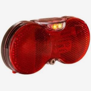 Herrmans Baklampa LED H-vision Auto inkl. batteri Röd