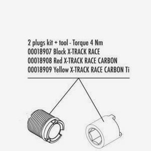 LOOK Spare part 2 xPlugs kit + tool, X-TRACK EN RAGE PLUS Bronze