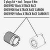 LOOK Spare part 2 xPlugs kit + tool, Red X-TRACK EN RAGE PLUS