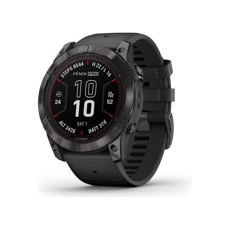 Garmin Träningsklocka fenix 7X Pro Sapphire Solar Black Svart