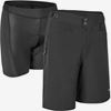 GripGrab Dam Flow Tekniska 2-In-1 Cykelshorts Black Svart