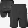 GripGrab Dam Flow Tekniska 2-In-1 Cykelshorts Black Svart