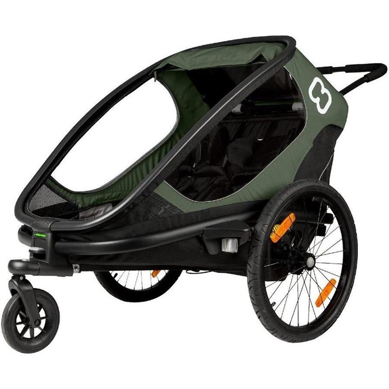 Hamax Cykelvagn Outback One 1 Barn Green/Black Grön/Svart
