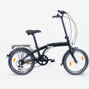 Kronan Hopfällbar Cykel Permis U6 6-Växlar 20 Tum Svart