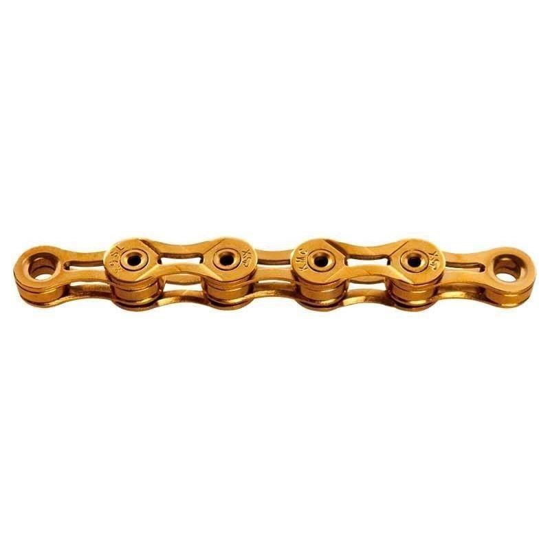 KMC Kedja X9SL Ti-N9-växlar 114L med kedjelås Gold
