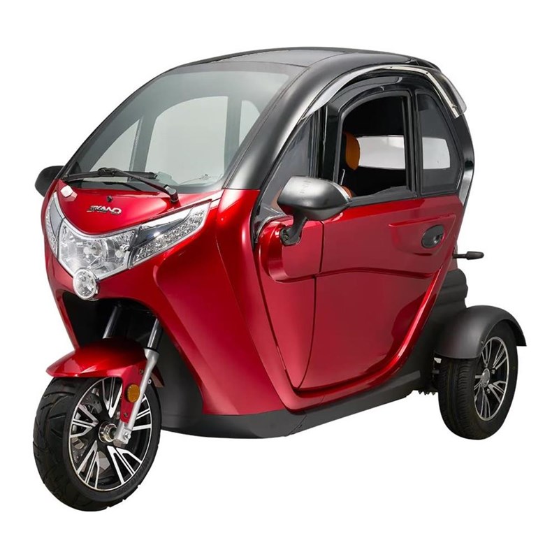 Mopedbil elektrisk Skand Gomoto 3.3 - Klass 2 röd 25km/h
