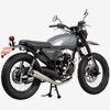 Moped Viarelli Scrambler mattgrå 45 km/h manuell (Euro 5 Klass 1)