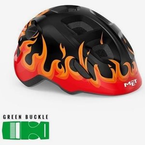 MET Cykelhjälm Hooray Black Flames