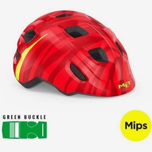 MET Cykelhjälm Hooray MIPS Red Zebra