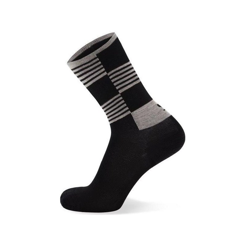 Mons Royal Cykelstrumpor Atlas Crew Sock Black Check
