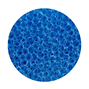 Blå filtermatta grovporig -  100x100x5 cm - 10 PPI