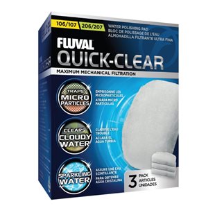 Fluval 106/107-206/207 Quick-Clear - Filtermatta - 3 st