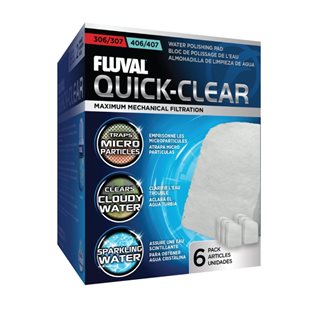 Fluval 306/307-406/407 Quick-Clear - Filtermatta - 6 st