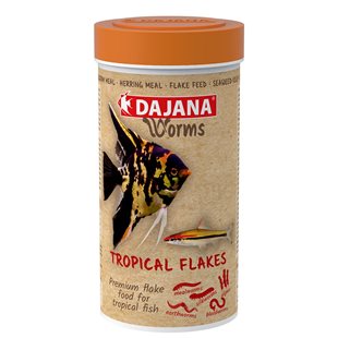 Dajana Worms Tropical Flakes - Flingor - 250 ml