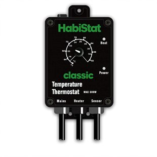 HabiStat Temperature Thermostat - Svart - 600 W