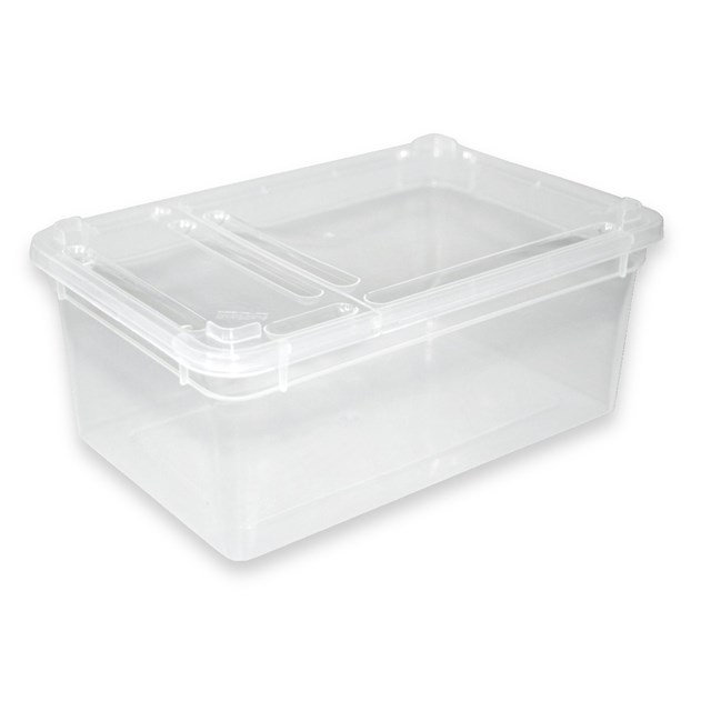 Plastbox med lufthål i locket 185x125x75 mm